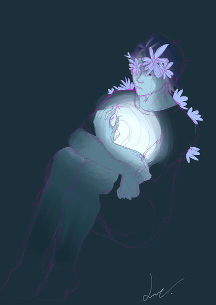It slowly fades away